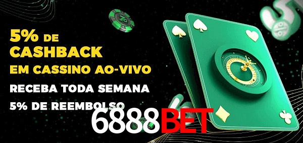 Promoções do cassino ao Vivo 6888bet